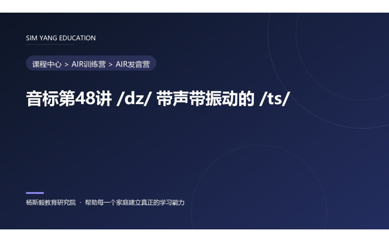 音标第48讲 /dz/ 带声带振动的 /ts/